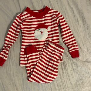 Red and White Striped Christmas Pajamas